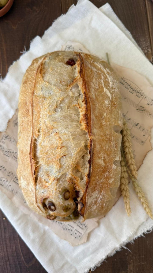 Sun-dried Tomatoes & Olives Bread — whole loaf
