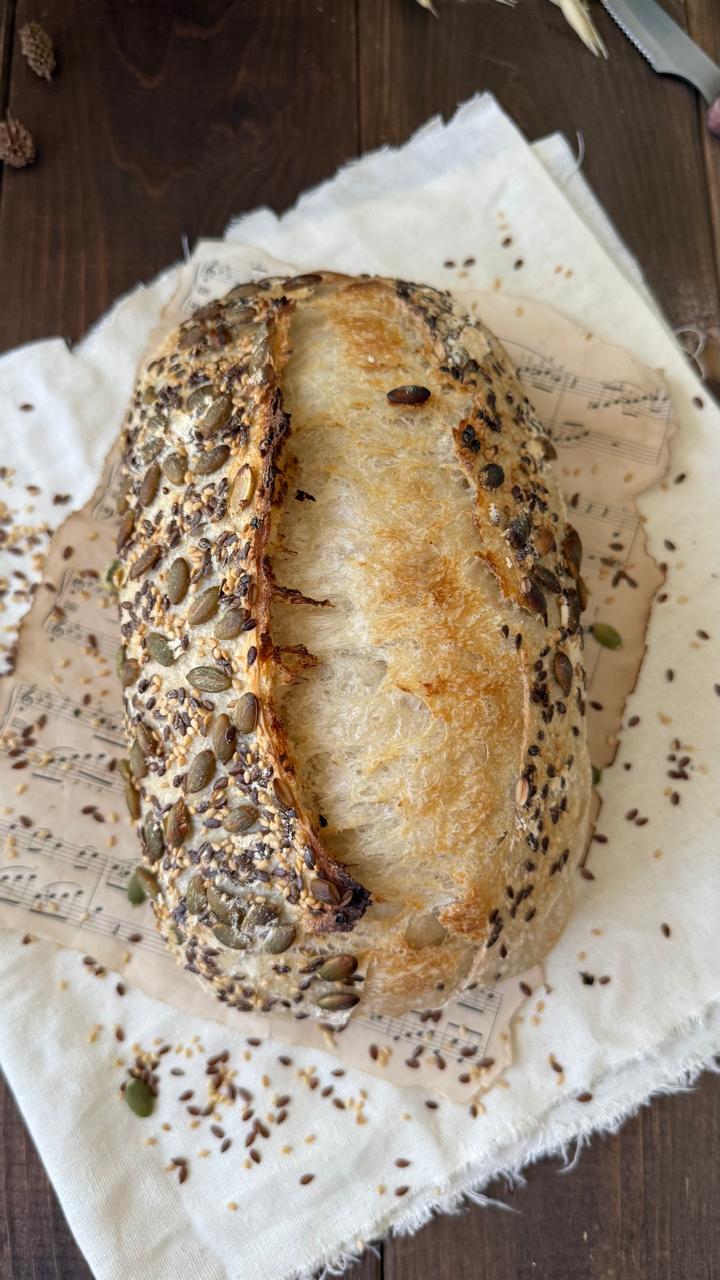 Seeded Bread — whole loaf