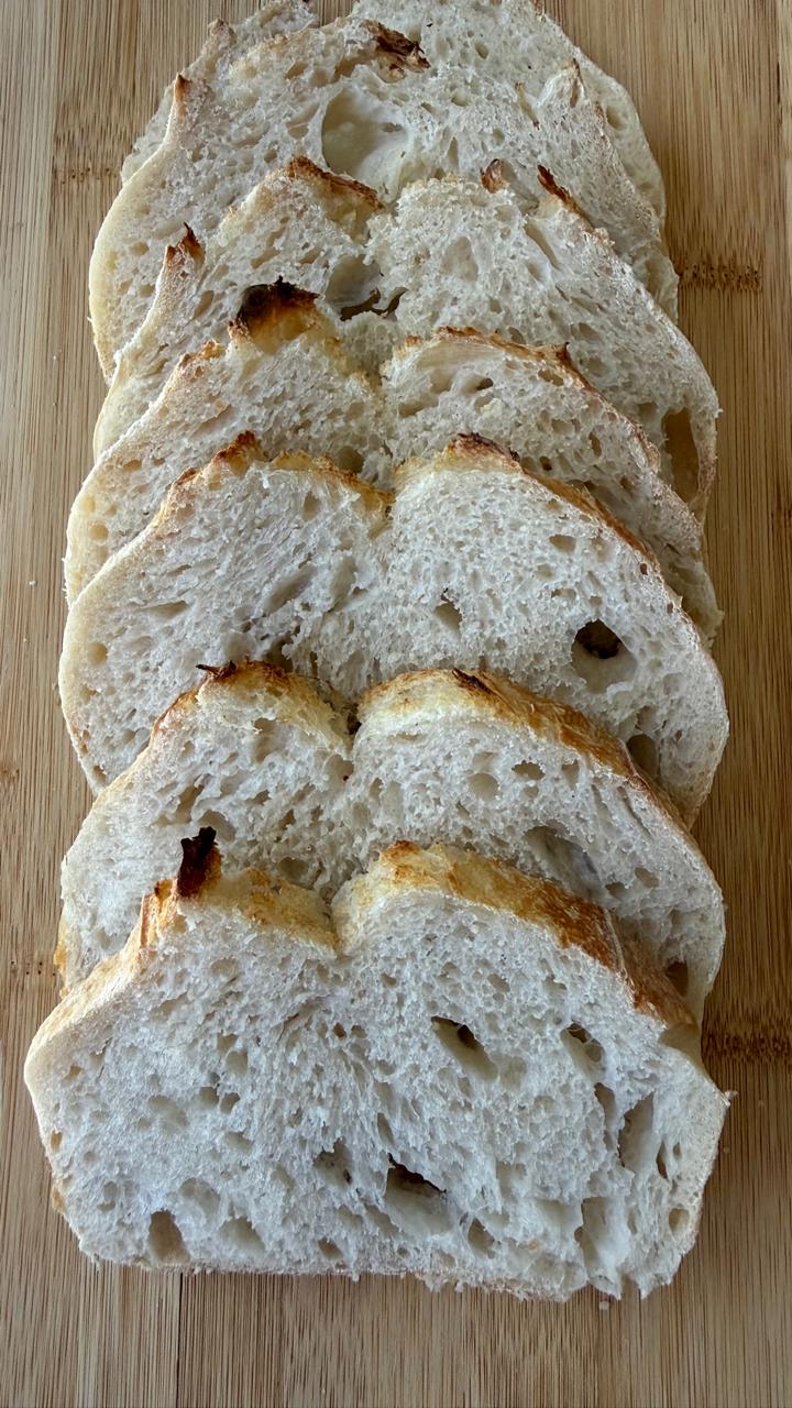 White Bread — sliced crumb