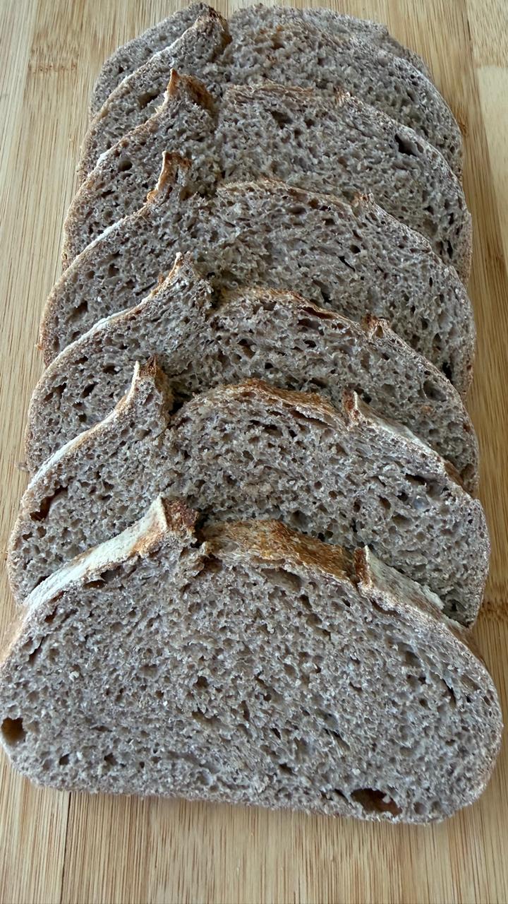 Whole Wheat Bread — sliced crumb
